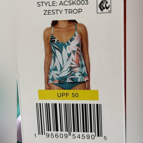 Anne Cole Women's Easy Triangle Tankini Swim Top - Picture 6 of 7
